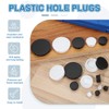 PATIKIL 30 mm/1-3/16" Plastic Hole Plugs, 20 Pack Flush Type