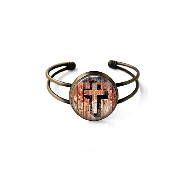 Gothic Cross Cuff Bracelet