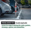 Safety Bollard Post Steel Folding Parking Barrier Lockable Car Bollard