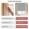 Joydeco Cordless Roller Shades Blackout Blinds for Windows Room Darkening