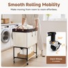 StorageWorks Laundry Cart, 2 Tier Rolling Basket with Wheels, 29