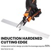 Sharp-tec 8 inch Aviation Tin Snip, Straight Shears with Safty