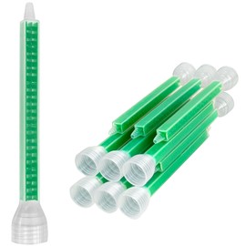 houya Epoxy Mixing Nozzle Adhesive Static Mixing Nozzle Tip Resin Mixer Adhesive Cartridges Tip Mixer Nozzles (1:1/1:2 Ratio) 10 PCS