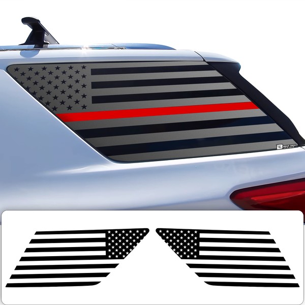 BOGAR TECH DESIGNS - Precut American Flag Rear Side Quarter
