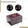 2 PCS Blackwood Hand Exercise Balls, 2 in Baoding Balls