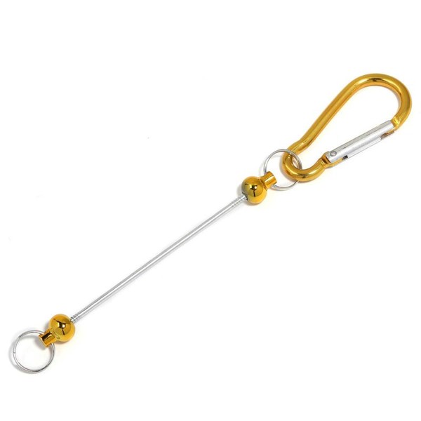 „ÄêP165„Äë5pcs Alloy Climbing Buckle Shape DIY Decoration:_Yellow ZK18103.5