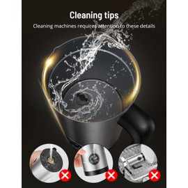 Milk Frother, Airyoyo 4-in-1 Milk Frother with Stand, Electric Milk Frother and Steamer Hot& Cold Foam Temperature Control, Auto Shut-Off Frother for Coffee Latte