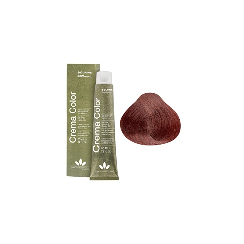 Solfine Crema Color Permanent Hair Color 65 ml, 6DR Golden