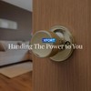 XFORT Bello Passage Knob Set Polished Brass, Door Knob for