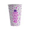 Bang Tidy Clothing 40th Birthday Paper Cups Pack of 24-12
