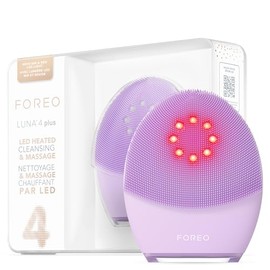 FOREO LUNA 4 plus | Cepillo de limpieza facial | Terapia de luz infrarroja cercana + terapia de luz LED roja | Limpieza facial profunda | Dispositivo 