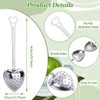 Tckenan 10 Heart-Shaped Stainless Steel Tea Infusers, Loose Leaf Tea