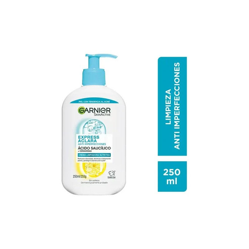 Crema Limpiadora Hidratante Anti-imperfecciones De Garnier