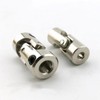 2 Pack 2-10mm Universal Joint Shaft,RC Drive Shaft Coupler Coupling