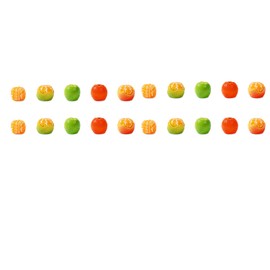 Owemtao Cute Mini Orange Car Rearview Mirror Accessories for Car Interior Decoration, 20PCS Funny Dashboard Decorations Car Interior Decor Ornaments for Charms Aesthetic Decor Decorations