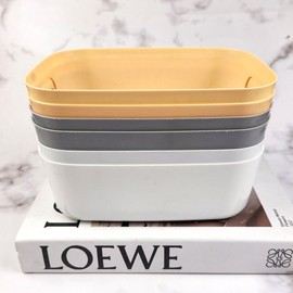 Mini square basket plastic storage basket gray 30ea