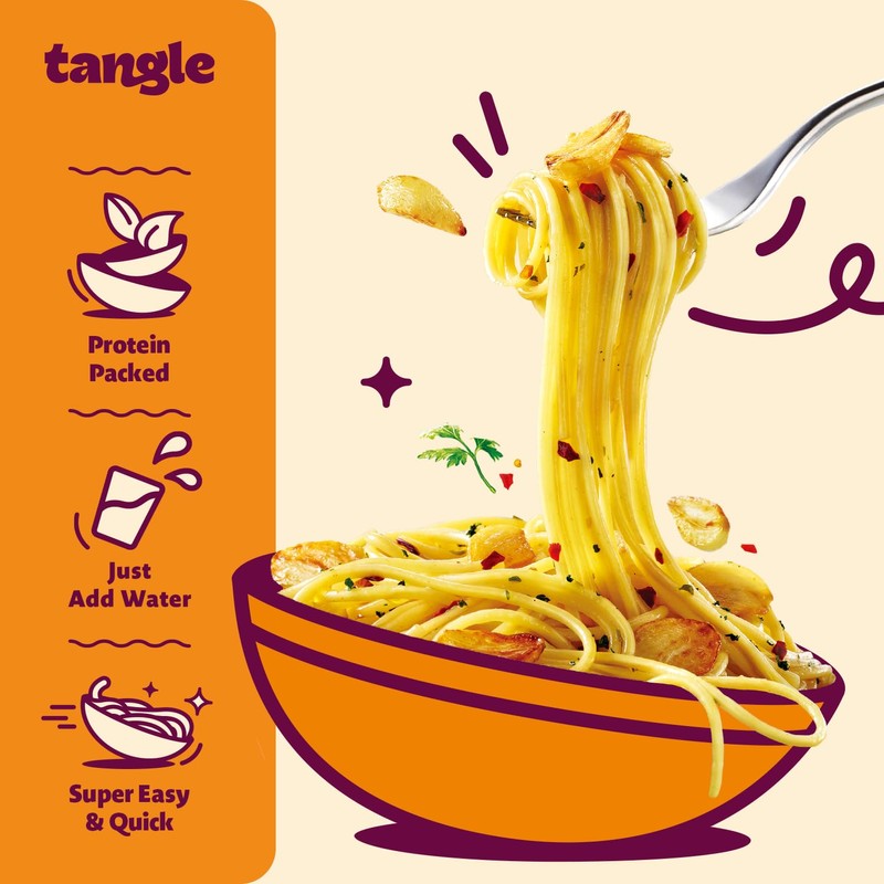 Samyang Tangle Garlic Oil Spaghetti Aromatic Roasted Garlic and Olive