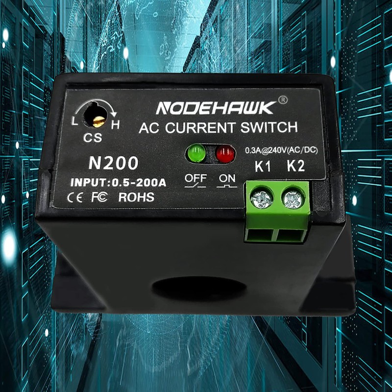 Current Sensing Relay AC Current Sensing Switch 0-200A Normally Closed