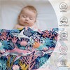 Shark Ocean Pink Blankets for Couch Sofa Bed Throw Blanket