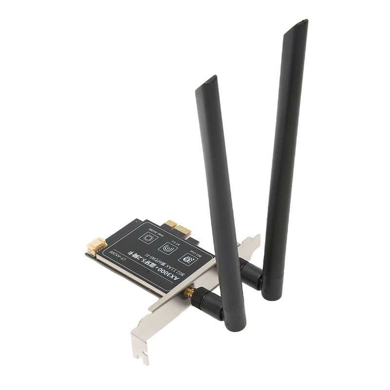 WiFi 6 PCIe Card AX3000Mbps 2.4GHz 5GHz Dual Antenna BT5.2