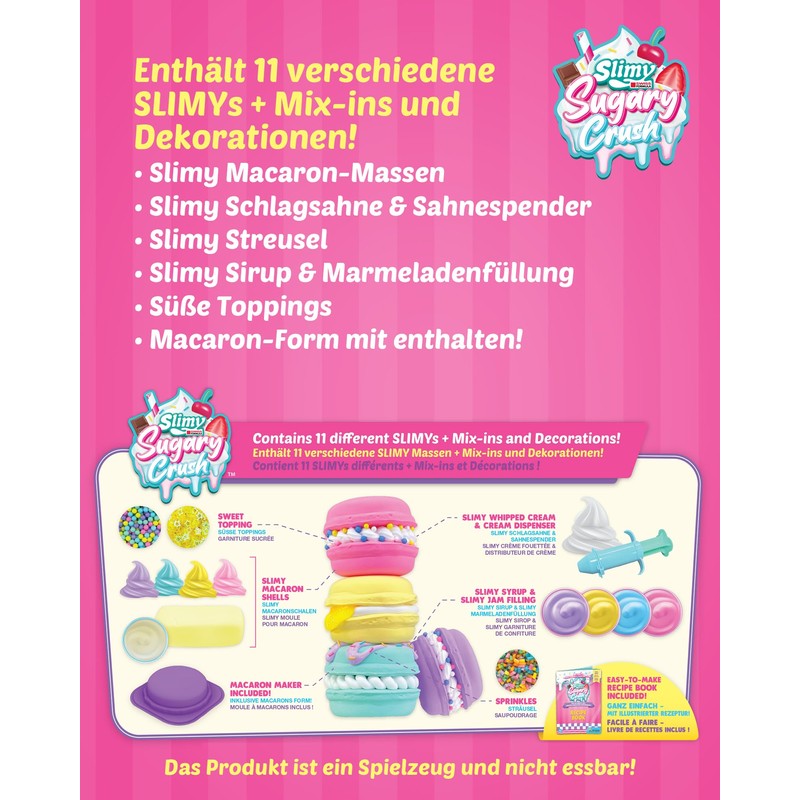 Slimy Sugary Crush Macaroonies, Slime and Clay Creative Set, Baking