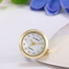 JewelryWe Novelty Finger Watch Silver Gold Plated Adjustable Ring Watch