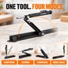 Multi-Function Scribing Ruler for Woodworking – Adjustable Contour Measuring and