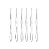DOITOOL Metal Serving Spoons 6 Pcs Stainless Steel Seafood Forks