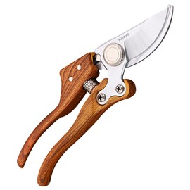 Garden Pruners, Heavy Duty Garden Clippers,Pruning Shears with Adjustable Thumb Lock,Hand Gardening Tools Pruners,Stainless Steel Sharp Gardening Scissors (Classic)