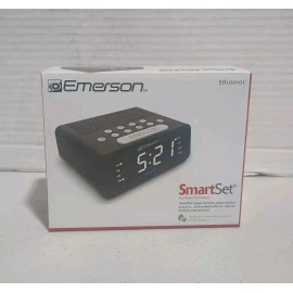 Emerson Smart Set Digital Alarm Clock Radio (Model ER100101) Modern Style