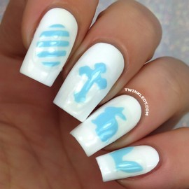 Easter Nail Vinyls By Twinkled T - 1 Sheet of 24 Vinyls