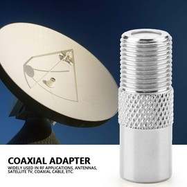 Fydun Coax Quick Connect 5 Piezas F Hembra a PAL Macho 9.5mm Satélite TV Coaxial RF Antena Cobre Adaptador Conector para TV, Antena, Cable Coaxial, Receptor de Satélite RV