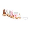 Small Foot 11719 Pull-Along Rabbit Family Made of Wood, Plug-in
