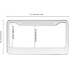 BLVD Heavy Duty Stainless Steel Metal License Plate Frame Including