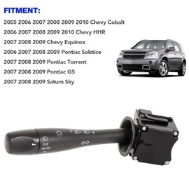 20940099 Headlight Turn Signal Dimmer Switch Replacement for 2005-2010 Chevy Cobalt | 2006-2010 Chevry HHR | 2007-2009 Pontiac G5, Replaces# 15915857, D6254E