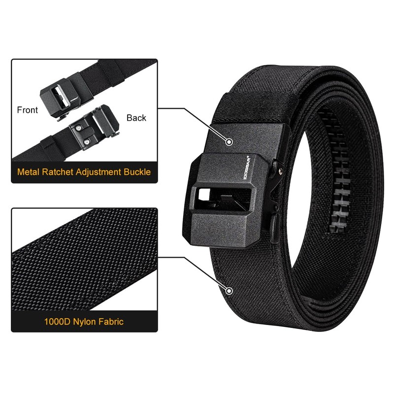 Tactical Gun Belt 1.5" EDC Stiff Heavy Duty Belts 38mm