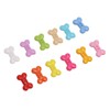 1000Pcs Dog Bone Buttons Bright Vivid Colors Cute Dog Bone