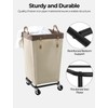 StorageWorks 160L Laundry Basket with Wheels, Large Rolling Hampers for