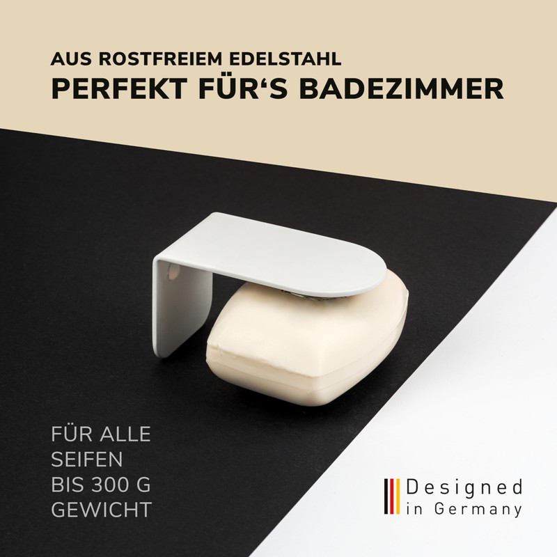 bremermann PUREZZA Magnetic Soap Holder - Free Hanging Soap with