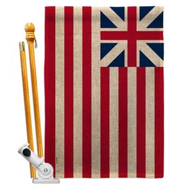 United States (1776–1777) House Flag - Set Americana Old Glory US American Country Particular North America - Decoration Banner Small Garden Yard Gift Double-Sided Made in USA 28 X 40