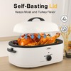 Royalcraft Roaster Oven with Self-Basting Lid, 18qt Electric Roaster with