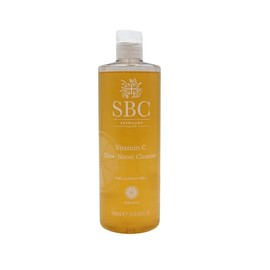 SBC Skincare Vitamin C Glow-Boost Cleanser – Daily Face Wash With Vitamin C, Vitamin E & Hyaluronic Acid To Brighten Dull Skin, Hydrate & Remove Impurities, Vegan, Cruelty-Free, 500 mL