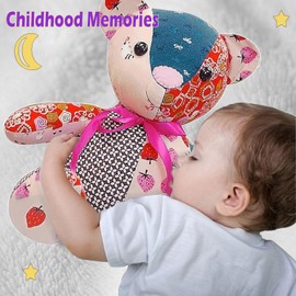 15in/Sitting Height 9in Fosdonge Acrylic Memory Bear Template Ruler Set with Detailed Instructions, Sewing Patterns for Beginners, Teddy Bear Quilting templates (Sitting Height 9in)