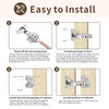 4 Pack Full Overlay Soft Close Cabinet Hinges 105° Frameless
