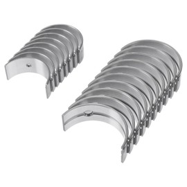 X AUTOHAUX Main Bearing and Connecting Rod Bearing Kit No.1230073810/1218181051 for SUZUKI JIMNY 1982-1990 Engine Crankshaft Rod Bearing Metal Silver Tone 18 Pcs