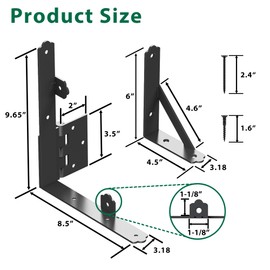 URDOGSL Heavy Duty Anti Sag Gate Kit with Upgraded Gate Hardware Kit, Anti Sag Gate Kit for Wooden Fence Vinyl Fence Gate(2 Set)