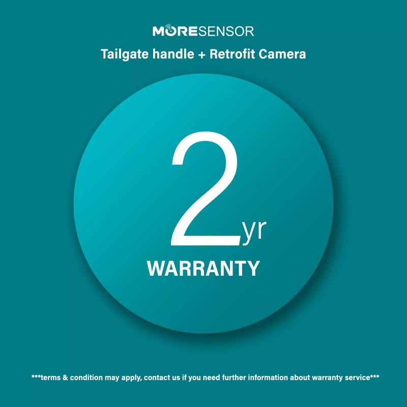 MORESENSOR Retrofit Style Tailgate Handle w/ Backup Camera for 2002-2008