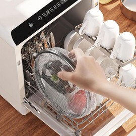 Dishwasher Basket Made of Stainless Steel, 1 Piece Dishwasher Basket Baby Supplies Baby Girl Essentials Travel Utensils Baskets with Handles Dishwasher Basket for Baking Accessories Parts Accessories