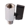 Metaland 1/4" Brass Mini Ball Valve NPT Female x Male
