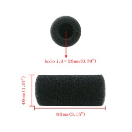 IAFVKAI 6 PCS Pre-Filter Sponge Aquarium Foam Sponge Roll Intake Filter Cover for Fish Tank
